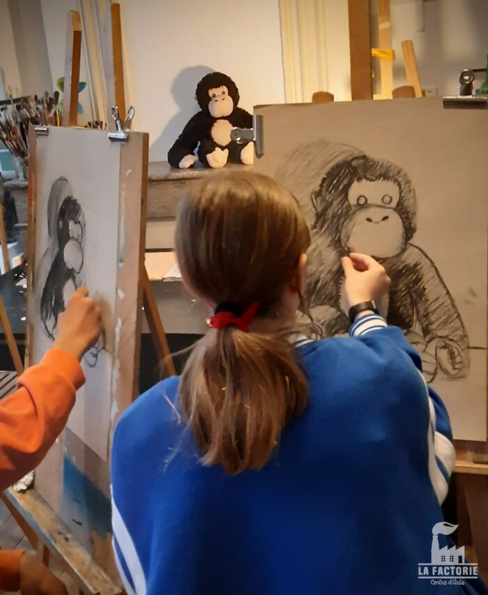 Ados dessin d’observation au fusain Cours de dessin pour ados à La Réole Sud Gironde
